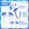 Jexine 12 Pieces Tinsel Wrapped Ponytails Headbands Headwear Feathers Head Bopper for Women Hair Costume Accessories(Blue)