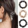 Unicra Pearl Hair Ties Beaded Fancy Elastic Hair Scrunchies Set Fashion Decorative Ponytail Holder Pearls Hair Accessories for Women and Girls 3PCS (Pearl&amp;Rhinestone)