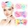 Easter Basket Stuffers For Teens Spa Headbands For Girls Makeup 3pcs Skincare Headband For Washing Face Easter Basket Essentials Teen Girls Trendy Headbands Bow Headband Skin Care For Teenage Girl
