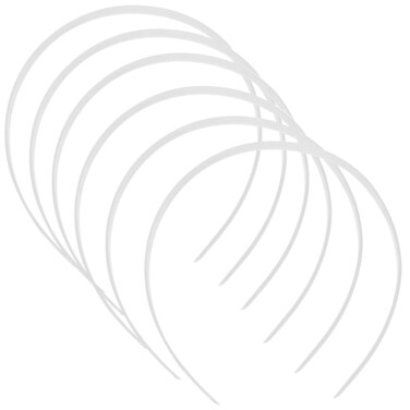 12PCS Plain Plastic Headbands Plain Blank Hairband Headbands No Teeth Headband DIY Hair Bands Headbands for Women Girls