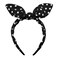 Huachi Bow Headbands for Women Halloween 1950s Black Polka Dot Hairbands Cute Bunny Ears Head Bands for Women's Hair Accessories Turban Headwear Headpiece