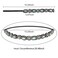 Amariver 2 Pieces Rhinestone Beaded Headbands for Women