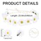 1PC Flower Crown Headband and 8PCS Daisy Hair Clips for Hair Hippie Sunflower Floral Headbands for Women Girls Small Flowers Hair Clip Bride Wedding Bridesmaid Hair Accessories, 9 Packs (White)