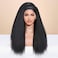 WIGNEE Kinky Straight Headband Wig for Women, 22 Inches, Yaki Straight Wigs with Black Headband, Synthetic Hair, Easy to Style, No Lace Front, No Glue