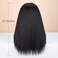WIGNEE Kinky Straight Headband Wig for Women, 22 Inches, Yaki Straight Wigs with Black Headband, Synthetic Hair, Easy to Style, No Lace Front, No Glue