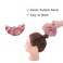 Benehair Messy Bun Hair Piece Thick Scrunchy Updo Hair Pieces for Women Wavy Hair Bun Scrunchies Donut Chignon Hairpiece with Elastic Rubber Band Hot Pink-Thicker 1pc 45g