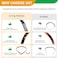 EVITA PERONI Hair Band for Eyewear - No Pressure, No Headache, Comfortable Thin Non-Slip Headbands for Women's Hair Fashion - Amber