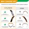 EVITA PERONI Hair Bands - Designed for Eyewear, No Pressure, No Headache, Comfortable Non-Slip Thin Fashion Headbands for Women's Hair - Black