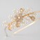 SWEETV Hairband for Wedding, Flower Girl Headpiece with Glittering Rhinestones, Gold, One Size, for Baby Girl, Little Girl, First Communion, Birthday Party, Prom, Children's Day, Special Occasions