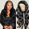 Miss Lee Headband Wig Human Hair For Black Women 14 Inch 150% Density Glueless Brazilian Virgin Hair Natural Black Color（14inch,Headband wig）