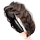DIGUAN Wide Messy Braided Headband With Teeth Synthetic Hair Plaited Headband High Elasticity Braids Chunky Fishtail Braided Hair Band Hairpiece for Girls Women Beauty Accessory (Copper Brown)