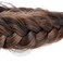Wide Messy Braided Headband with Teeth Synthetic Hair Plaited Headband High Elasticity Braids Chunky Fishtail Braided Hair Band Hairpiece for Girls Women (Copper Brown)