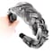 Wide Messy Braided Headband with Teeth Synthetic Hair Plaited Headband High Elasticity Braids Chunky Fishtail Braided Hair Band Hairpiece for Girls Women (Dark Gray)