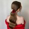 3 Pcs Rose Pearl Hair Ties Rose Flower Rhinestone Black Elastic Hair Ropes Korean Fashion Hair Scrunchies Pearl Hair Bands Ponytail Holder Handmade Boho Hair Accessories for Women