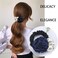 3 Pcs Rose Pearl Hair Ties Rose Flower Rhinestone Black Elastic Hair Ropes Korean Fashion Hair Scrunchies Pearl Hair Bands Ponytail Holder Handmade Boho Hair Accessories for Women