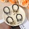 4PCS Metal Bow Hair Ties for Women Girls, Gold Silver Bowknot Hair Tie Elegant Elastics Rubber Bow Scrunchies, Hair Cuff Ponytail Holder Hair Accessories for Long Thick Thin Curly Hair Styling