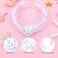 YARIEW Sequin Knotted Headband for Girls Sparkle White Knot Hair Bands Accessories for Kids Cute Little Girl Headbands Princess Headband Glitter Girls Hair Accessories