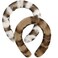 Set of 2 Faux Fur Headband for Women Girls Cute Stylish Fluffy Hairband White Brown Headwear Makeup Spa Skincare Headband Soft Fashion Hair Accessories (White Leopard, Khaki Brown Leopard)