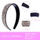 4PCS Fashion Rhinestone Headbands for Women Crystal Bling Headband Teeth Comb Hairbands Non Slip Hair Hoop Hair Accessories for Girls Ladies
