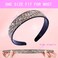 4PCS Fashion Rhinestone Headbands for Women Crystal Bling Headband Teeth Comb Hairbands Non Slip Hair Hoop Hair Accessories for Girls Ladies