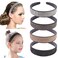 4PCS Solid Rhinestone Headbands for Women Girls Fashion Sparkly Headband with Teeth Glitter Hairbands Non Slip Hair Hoop Bling Decorative Hair Accessories for Ladies