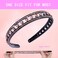 6PCS Rhinestone Headbands for Women Fashion Crystal Headband with Teeth Sparkly jeweled Hairband Non Slip Hair Hoop Glitter Decorative Hair Accessories for Ladies Girls
