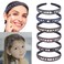 6PCS Rhinestone Headbands for Women Fashion Crystal Headband with Teeth Sparkly jeweled Hairband Non Slip Hair Hoop Glitter Decorative Hair Accessories for Ladies Girls
