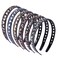 6PCS Rhinestone Headbands for Women Fashion Crystal Headband with Teeth Sparkly jeweled Hairband Non Slip Hair Hoop Glitter Decorative Hair Accessories for Ladies Girls