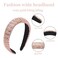 Rhinestone Wide Headbands for Women Sparkle Rose Gold Crystal Headband Fashion Glitter Headband Comfortable High Elastic Headband Hair Band Hair Hoop Hair Accessories for Womens Hair