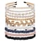 LYroo Pearl Headbands Beaded Headband Metal Head Bands No Slip Hair Accessories for Women Girls,10 Pack