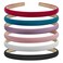 LYroo 10mm Thin Headbands for Women Girls Plain Soft Satin Head Bands Red White Black Headband Women Non Slip Hair Accessories Women Girls