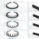 4 PCS Headband with Teeth, Zig Zag Headbands for Women Wavy Headband Black Fashion No Slip Effortless Plastic Headbands Hair Hoop with Teeth Comb Hairband Hair Accessory for Women Girls Men