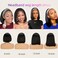 Headband Wigs Human Hair Half Wigs for Black Women Wear and Go Glueless Bob Headband Wigs Short Straight Wigs 150% Density No lace Headband wig Natural Color