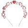 Heart Headbands for Women Valentine's Day Rhinestone Glitter Love Heart Hairband Hair Hoop Christmas Headbands for Birthday Head Headdress Wedding Hair Access Gift