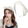 Knotted Bow Headbands for Women and Girls - White Hair Accessories with Bowknot Hair Bands and Bows