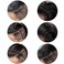 CAMKONG 3PCS Metal Hair Band for Men Headbands Women Wavy Hairband Spring Hair Hoop Sports Fashion Hair Bands Unisex Black Elastic Non Slip Simple Headwear Accessories
