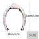 Doneace Sequin Knotted Headband for Women Girls Sparkly White Knotted Hairband Glitter Hair Hoop Fashion Hair Accessories for Costume Decorations Party Supplies 1PCS