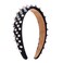 Punk Studded Headband Black, Rock Roll Hair Band, Spike Hair Clips for Halloween Cosplay Party