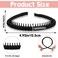 2 Pieces No Slip Hair Bands for Women Adjustable Zig Zag Teeth Comb Hair Hoop Women Men Teen Girls Wavy Headband for Long Short Hair Daily Use Yoga Spa Parties Accessories(Black?Pink, One Size)