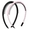 2 Pieces No Slip Hair Bands for Women Adjustable Zig Zag Teeth Comb Hair Hoop Women Men Teen Girls Wavy Headband for Long Short Hair Daily Use Yoga Spa Parties Accessories(Black?Pink, One Size)