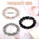 3 Pcs Rhinestone Hair Ties Pearl Hair Scrunchies Elastic Crystal Ponytail Holder Fancy Beaded Hair Band Stretchy Pretty Hair Ropes for Women Girls Accessories