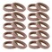 20pcs Black Hair Ties Heavy Curly Elastic Hair Ponytail Holders Solid Headbands No Seamless Cotton Hair bands women girls hair Ties accessories (Light Brown)&hellip;