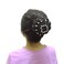 Honbay Hair Bun Cover Elastic Handmade Crochet Hair Net Snood with Pearls and Rhinestones for Ballet, Dance, Skating, etc (Black)