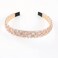 Crystal Rhinestone Headbands for Women Girls Bling Sparkly Headband Beaded Padded Hair Band Holiday Wedding Hair Accessories Champagne