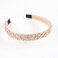 Crystal Rhinestone Headbands for Women Girls Bling Sparkly Headband Beaded Padded Hair Band Holiday Wedding Hair Accessories Champagne