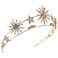 Rhinestone Star Headband for Women, Glitter Hair Band Princess Tiara for Wedding Golde Headband Headpiece