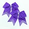 Hipcheer 12PCS 8" Rhinestones Large Cheer Hair Bows for Girls, Hand-made Grosgrain Ribbon Hair Accessories for Teen Girls Softball Cheerleader Sport (Purple)