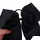Large Black Cheer bow, Hipcheer 8 Inch Large Jumbo Cheer Hair Bows Ponytail Holder Elastic Band Handmade for Cheerleaders Teen Girls College Sports