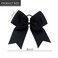 Large Black Cheer bow, Hipcheer 8 Inch Large Jumbo Cheer Hair Bows Ponytail Holder Elastic Band Handmade for Cheerleaders Teen Girls College Sports