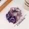 4 PCS Rose Flower Lace Hair Scrunchies Ties Elastics Bands Hairbands Ponytail Holders Floral Headbands Stretchy Elastic Hair Band Scrunchy
